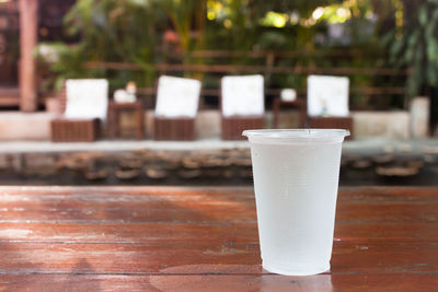 Close-up of drink on table