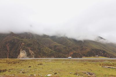 Scenic view of landscape against sky
