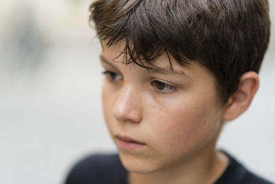 Close-up portrait of boy