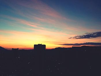 Cityscape at sunset