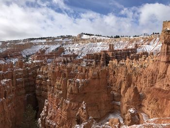 Panoramic view of rock formations