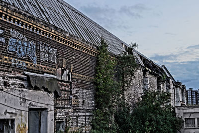 Low angle view of building against sky