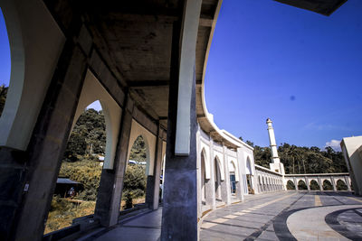 View of historical building against blue sky