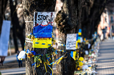 Protest against the russian invasion in ukraine at the russian embassy