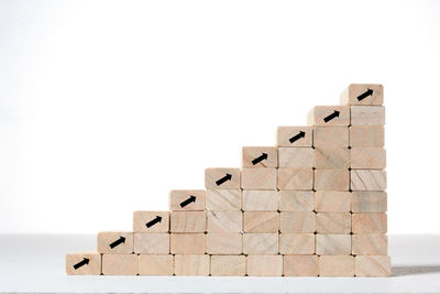 Close-up of stuffed toy against white background