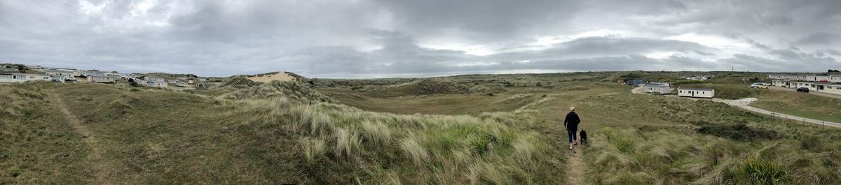 Panoramic view of landscape against sky