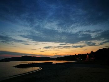 Scenic view of road against sky during sunset