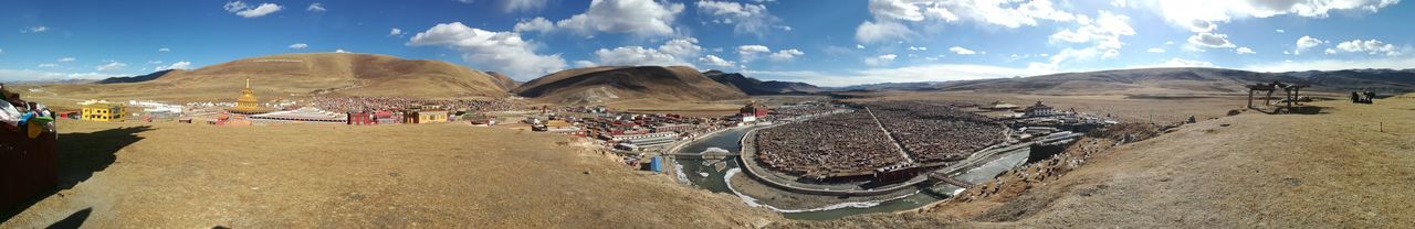 Panoramic view of landscape against sky