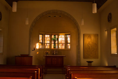 Interior of church