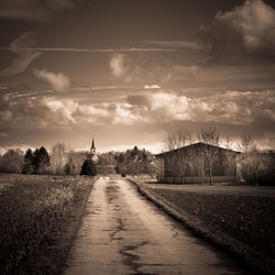 Road passing through landscape