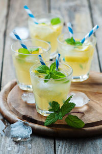 Close-up of drink on table