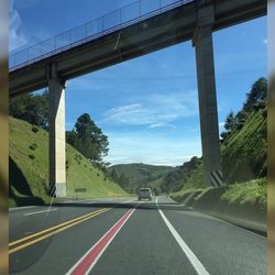 Road passing through empty road