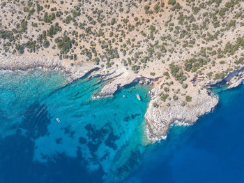Aegean sea from above, greece