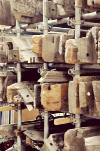 Full frame shot of old machinery