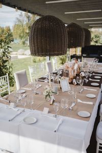 Chairs and tables in restaurant