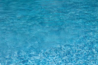 Full frame shot of blue swimming pool