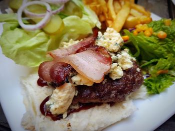 Close-up of food in plate