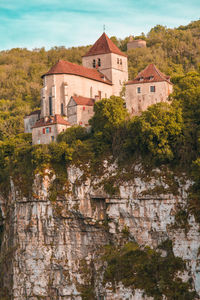 Low angle view of old ruins