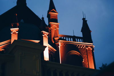 Low angle view of building against sky