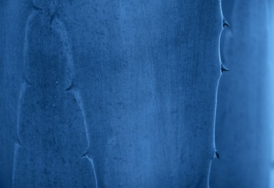 Close-up of blue wall