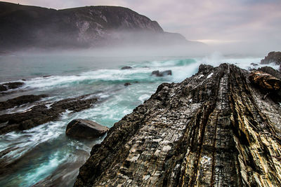 Panoramic view of sea against sky