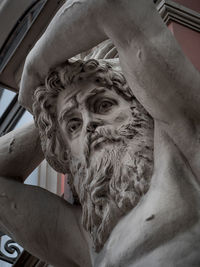 Low angle view of sculpture