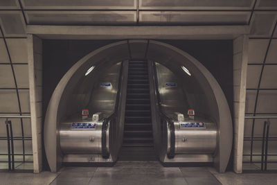 Interior of subway station