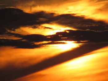 Scenic view of cloudy sky during sunset