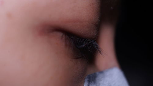 Close-up of woman eye