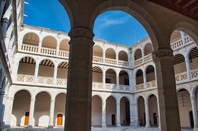 Low angle view of historic building against sky