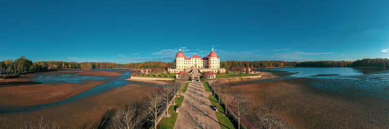 View of building against blue sky