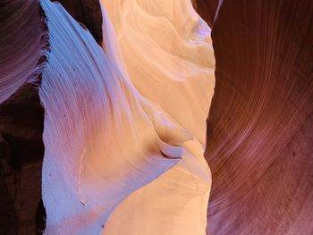 Low angle view of rock formation