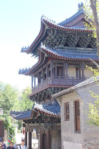 Low angle view of building against sky