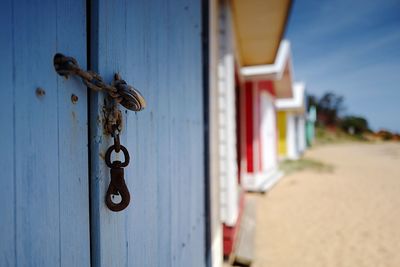 Close-up of door