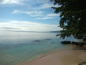 Scenic view of sea against sky