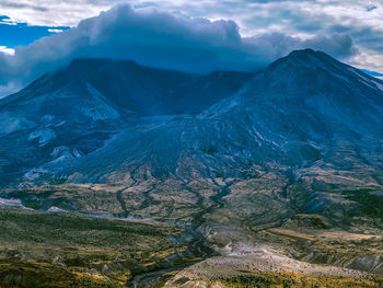 View of mount st. helen from the johnston ridge observatory