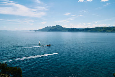 Scenic view of sea against sky