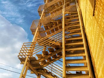 Low angle view of built structure against sky