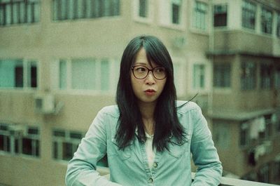 Portrait of young woman