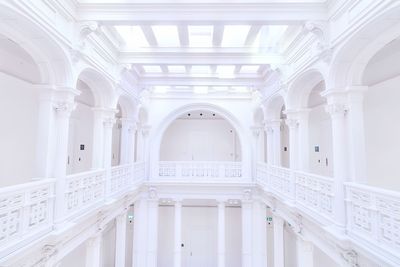 Interior of white building