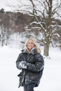 Mature woman smiling, gothenburg, sweden