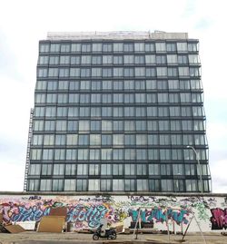 Low angle view of building against sky