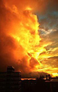 Scenic view of dramatic sky