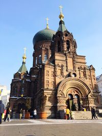 Low angle view of church