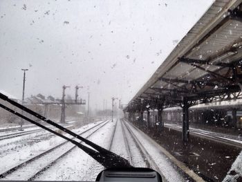 Train on railroad track