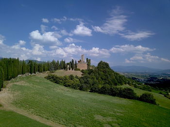 Scenic view of landscape against sky