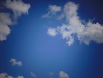 Low angle view of clouds in sky