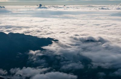 Aerial view of cloudscape