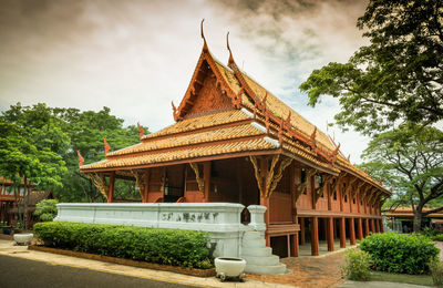 Exterior of historic temple