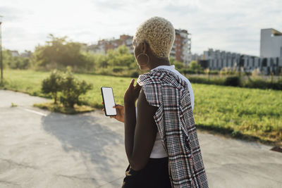 Man using mobile phone